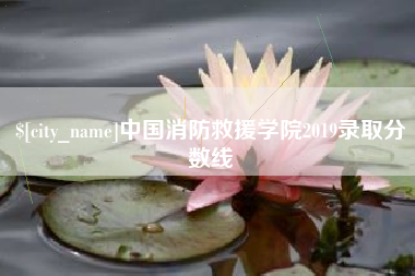 天津中国消防救援学院2019录取分数线