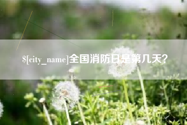 天津全国消防日是第几天？