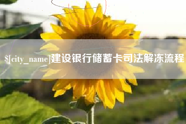 天津建设银行储蓄卡司法解冻流程
