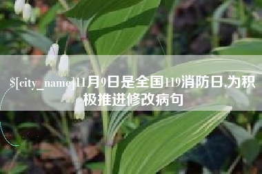 天津11月9日是全国119消防日,为积极推进修改病句