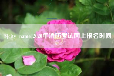 天津2020年消防考试网上报名时间