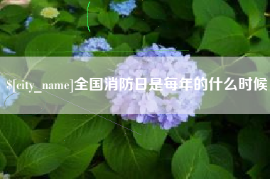 天津全国消防日是每年的什么时候