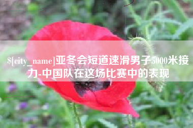 天津亚冬会短道速滑男子5000米接力-中国队在这场比赛中的表现