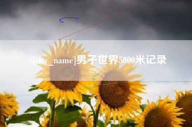 天津男子世界5000米记录