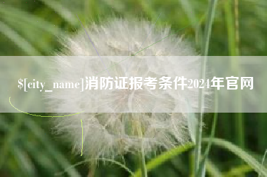 天津消防证报考条件2024年官网