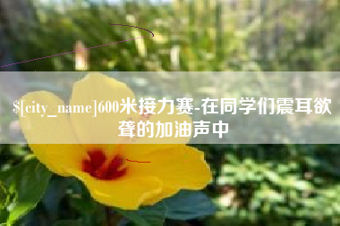 天津600米接力赛-在同学们震耳欲聋的加油声中