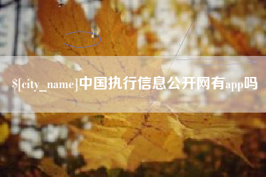 天津中国执行信息公开网有app吗