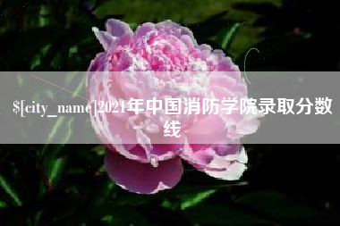 天津2021年中国消防学院录取分数线