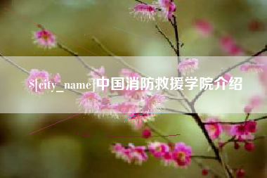 天津中国消防救援学院介绍