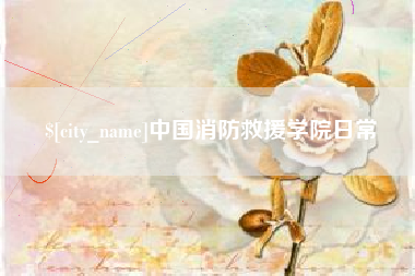 天津中国消防救援学院日常