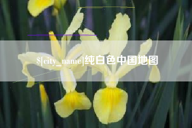 天津纯白色中国地图