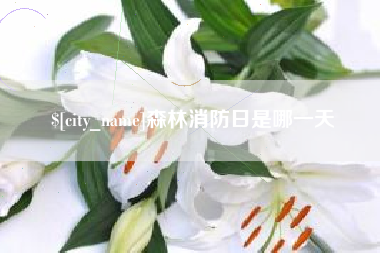 天津森林消防日是哪一天