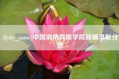 天津中国消防救援学院新疆录取分数