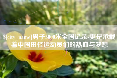 天津男子5000米全国记录-更是承载着中国田径运动员们的热血与梦想