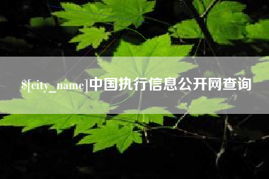 天津中国执行信息公开网查询