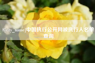 天津中国执行公开网被执行人名单查询