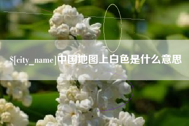 天津中国地图上白色是什么意思