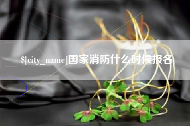 天津国家消防什么时候报名