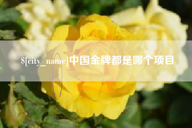 天津中国金牌都是哪个项目