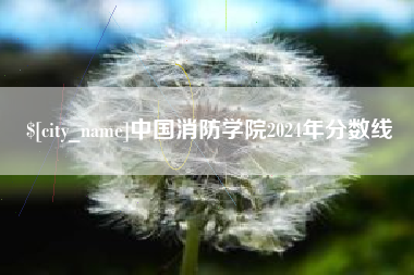 天津中国消防学院2024年分数线