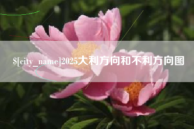 天津2025大利方向和不利方向图
