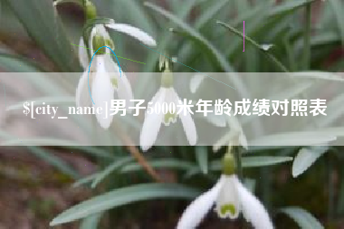 天津男子5000米年龄成绩对照表