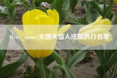 天津全国失信人法院执行名单