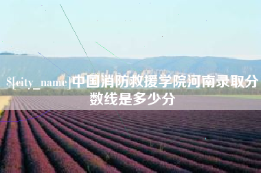 天津中国消防救援学院河南录取分数线是多少分