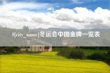 天津冬运会中国金牌一览表