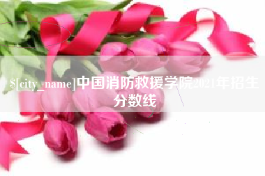 天津中国消防救援学院2021年招生分数线
