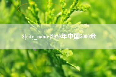 天津2020年中国5000米