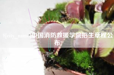 天津中国消防救援学院招生章程公布!